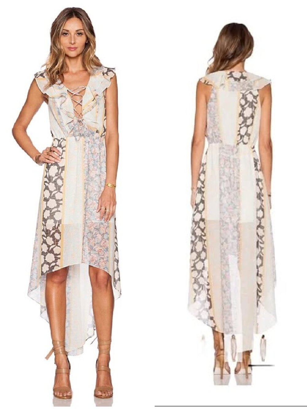 NWT Tularosa x Revolve Nashville High Low Floral Summer Dress Small